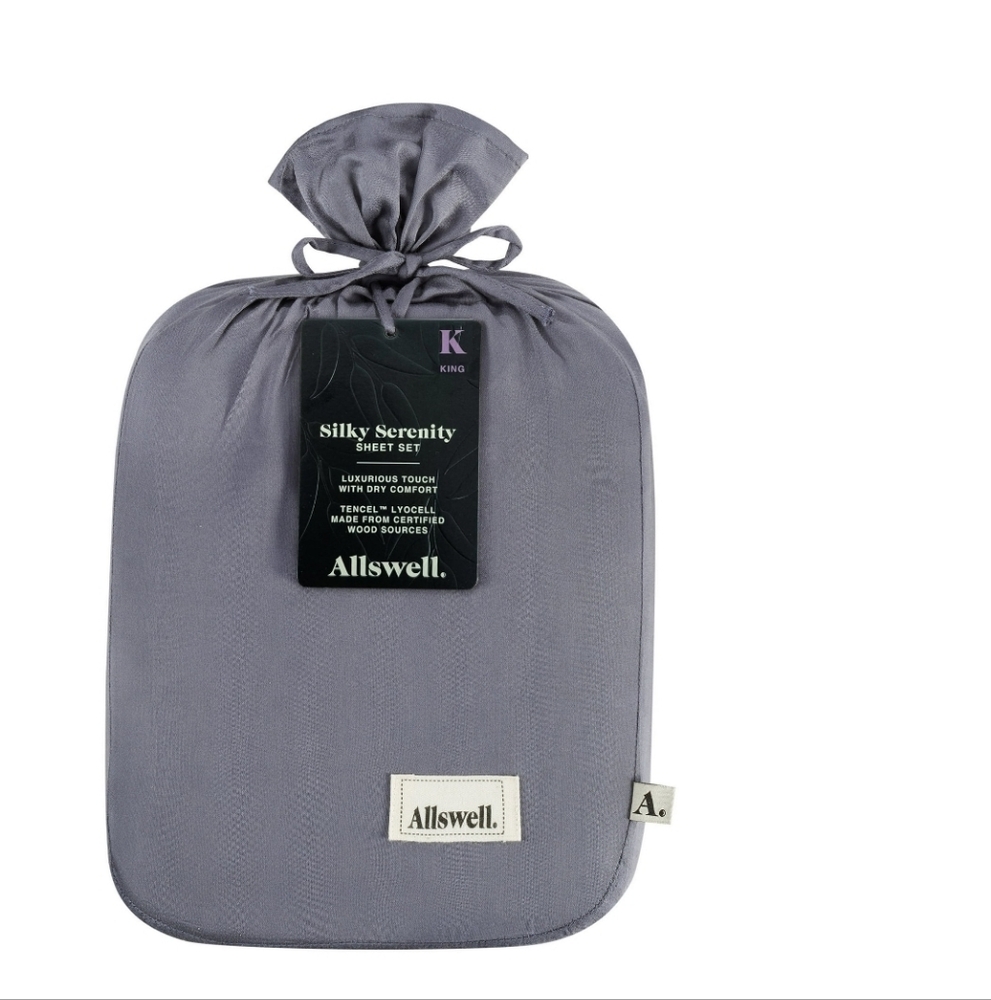 Allswell Silky Serenity Sheet Set in Gray